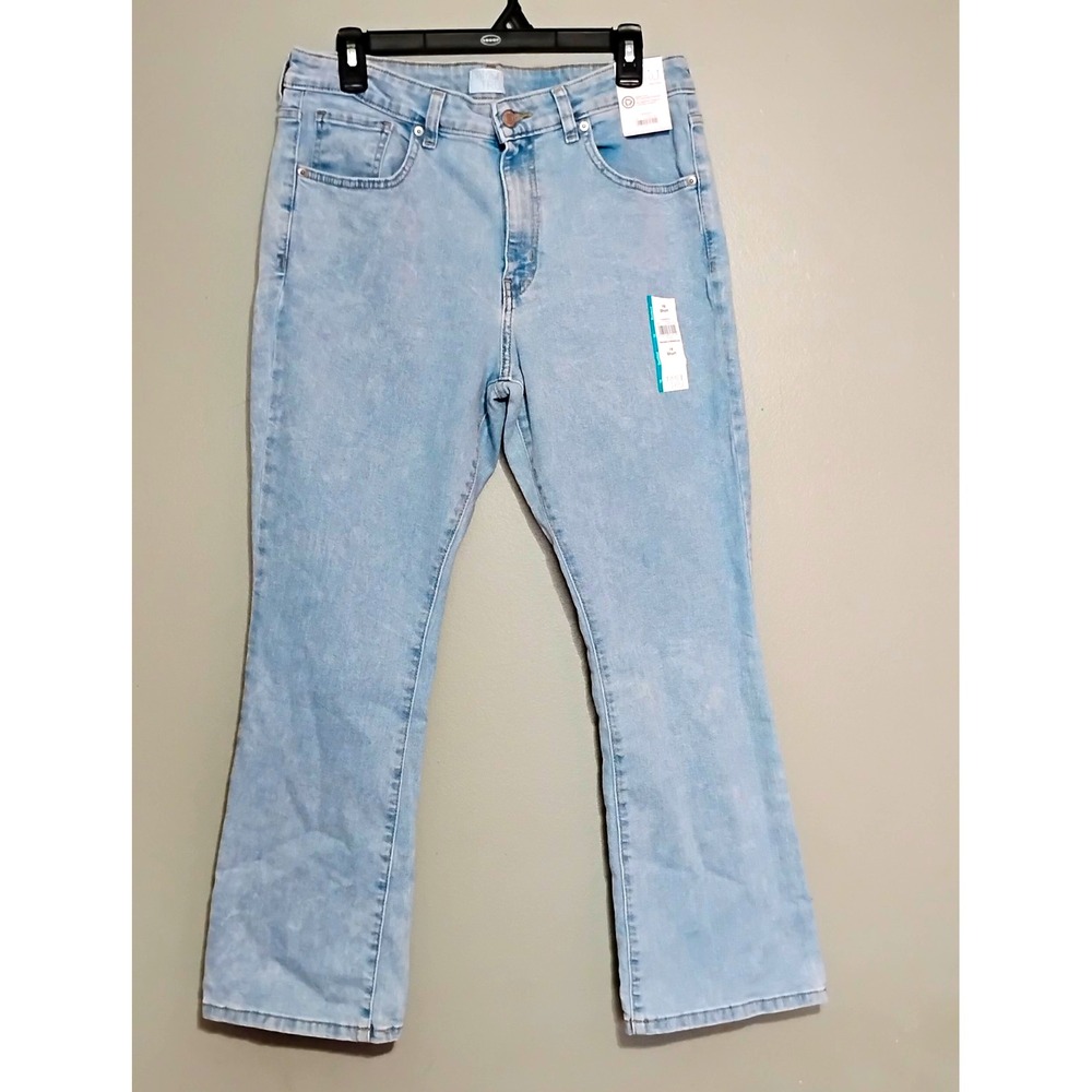 Time and Tru Women's Light Wash Bootcut Jeans Stretch 5-Pocket Mid Rise size 16